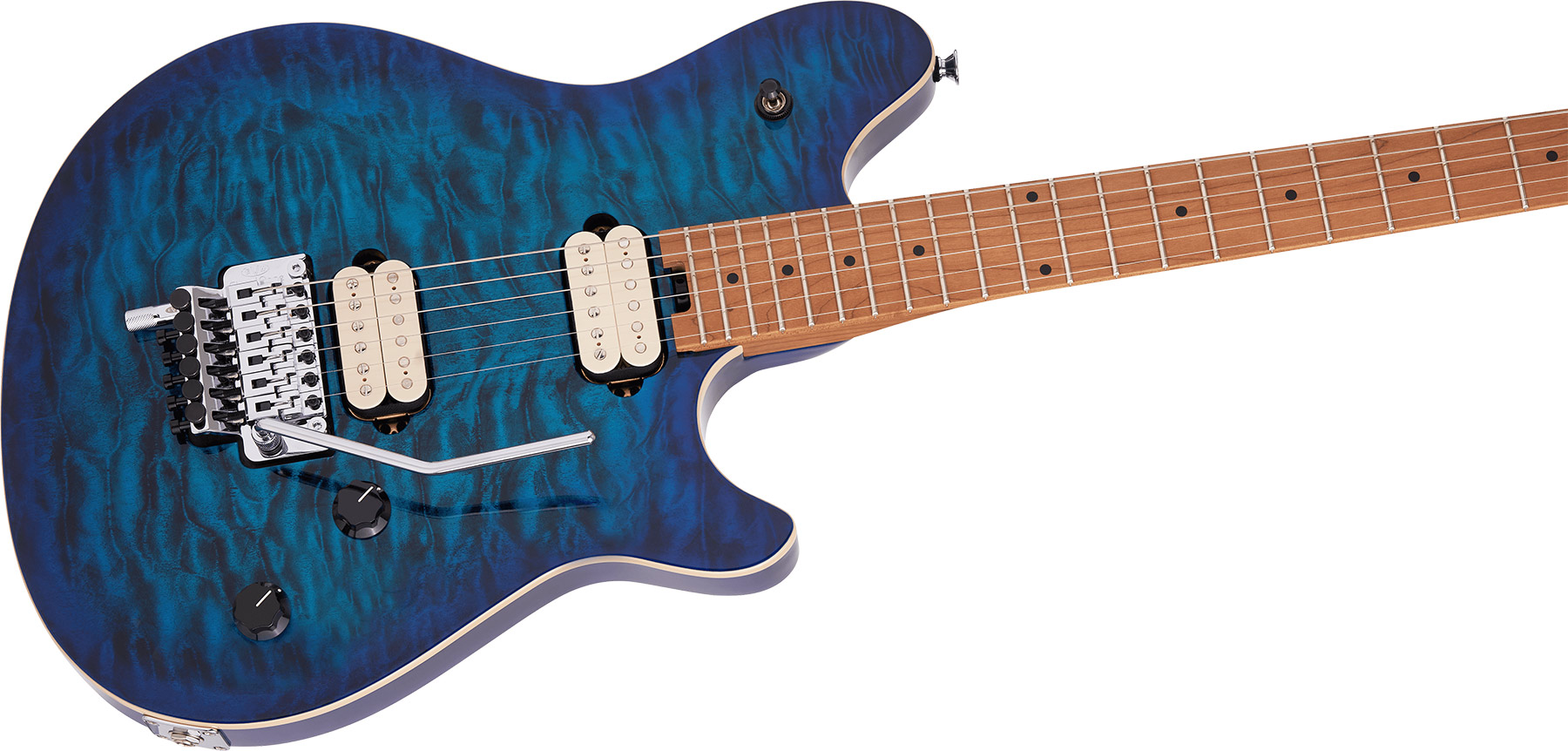 Evh Wolfgang Special Qm 2h Fr Mn - Chlorine Burst - Metalen elektrische gitaar - Variation 2