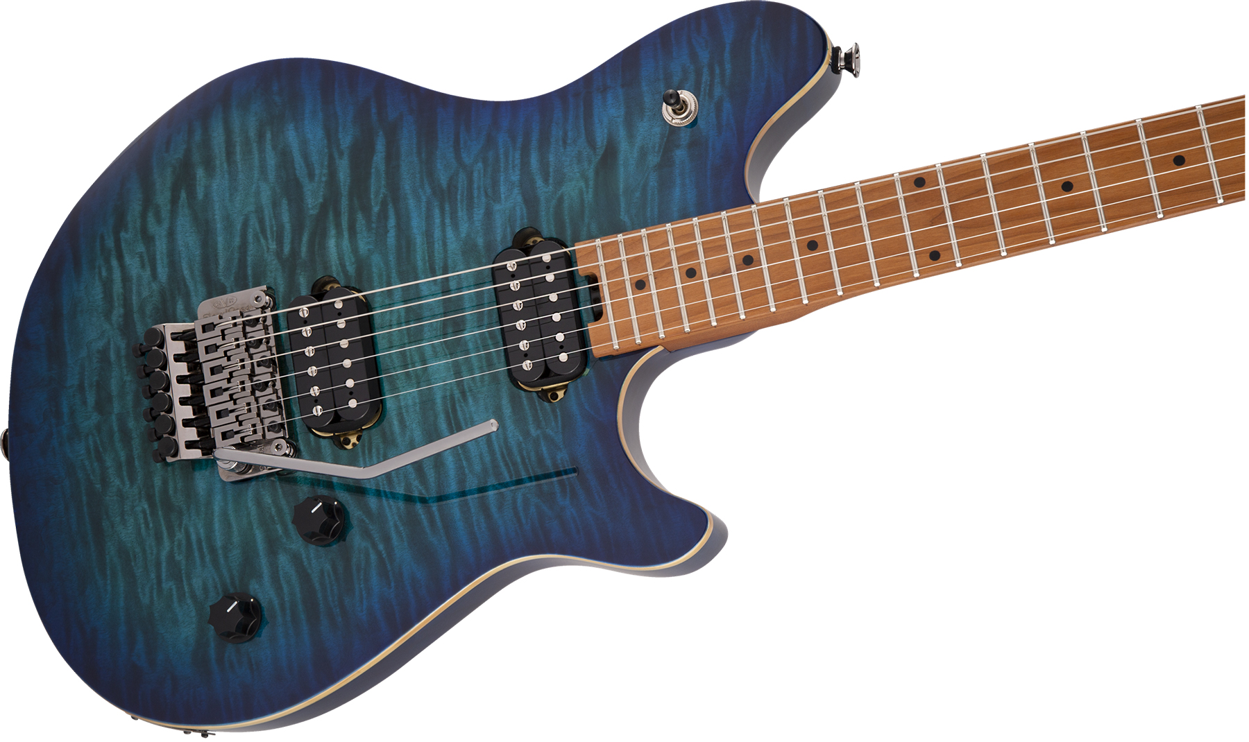 Evh Wolfgang Wg Standard Qm 2h  Fr Mn - Chlorine Burst - Metalen elektrische gitaar - Variation 2