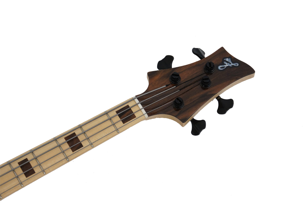 F Bass Bn 4 String Macassar Top Block Inlays 4c Mn Natural - Solid body elektrische bas - Variation 4