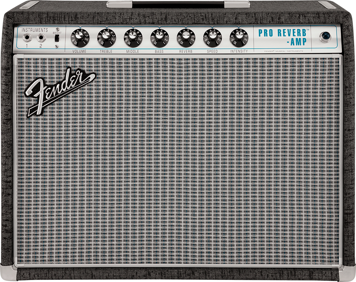 Fender 1968 Custom Pro Reverb Ltd Pewter 40w 6l6 1x12 - Combo voor elektrische gitaar - Variation 1