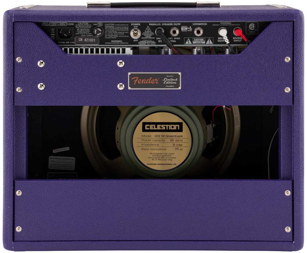 Fender 65 Princeton Reverb Ltd 15w 1x12 Celestion Greenback Plum - Combo voor elektrische gitaar - Variation 1