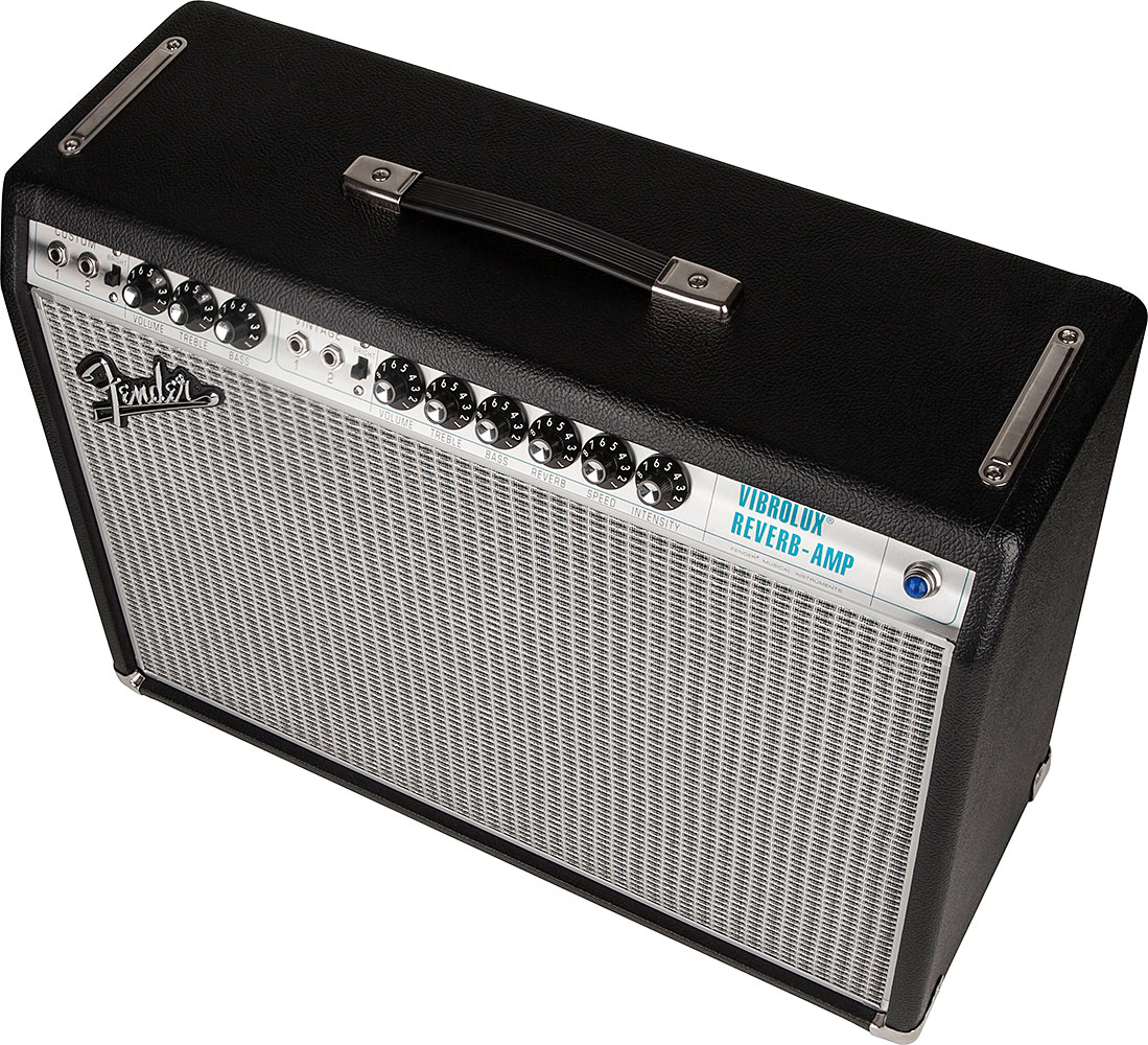 Fender 68 Custom Vibrolux Reverb 35w 2x10 Black - Combo voor elektrische gitaar - Variation 1