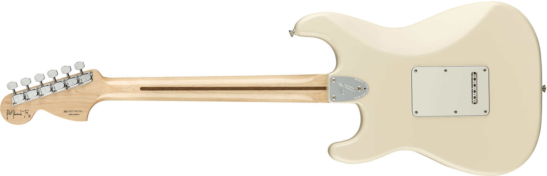 Fender Albert Hammond Strat Mex Signature 3s Trem Rw - Olympic White - Elektrische gitaar in Str-vorm - Variation 1