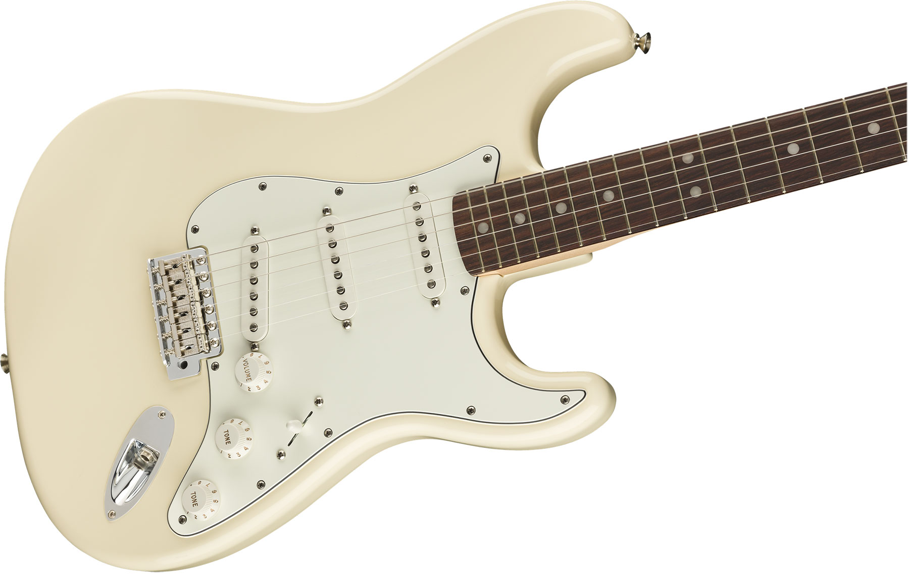 Fender Albert Hammond Strat Mex Signature 3s Trem Rw - Olympic White - Elektrische gitaar in Str-vorm - Variation 2