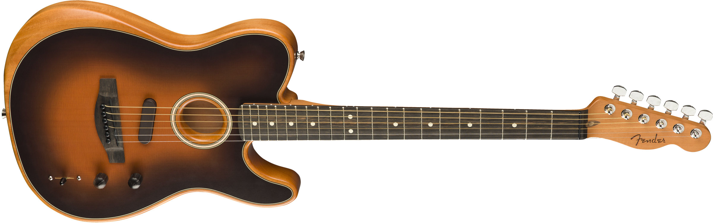 Fender Tele American Acoustasonic Usa Eb - Sunburst - Westerngitaar & electro - Variation 2