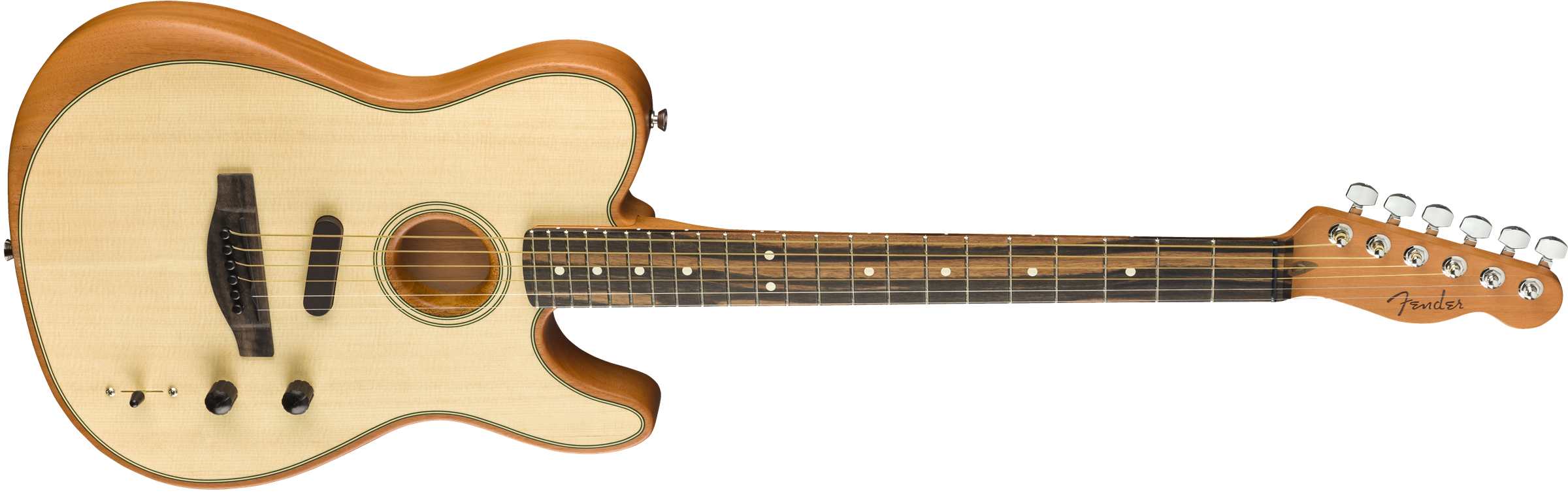 Fender Tele American Acoustasonic Usa Eb - Natural - Westerngitaar & electro - Variation 2