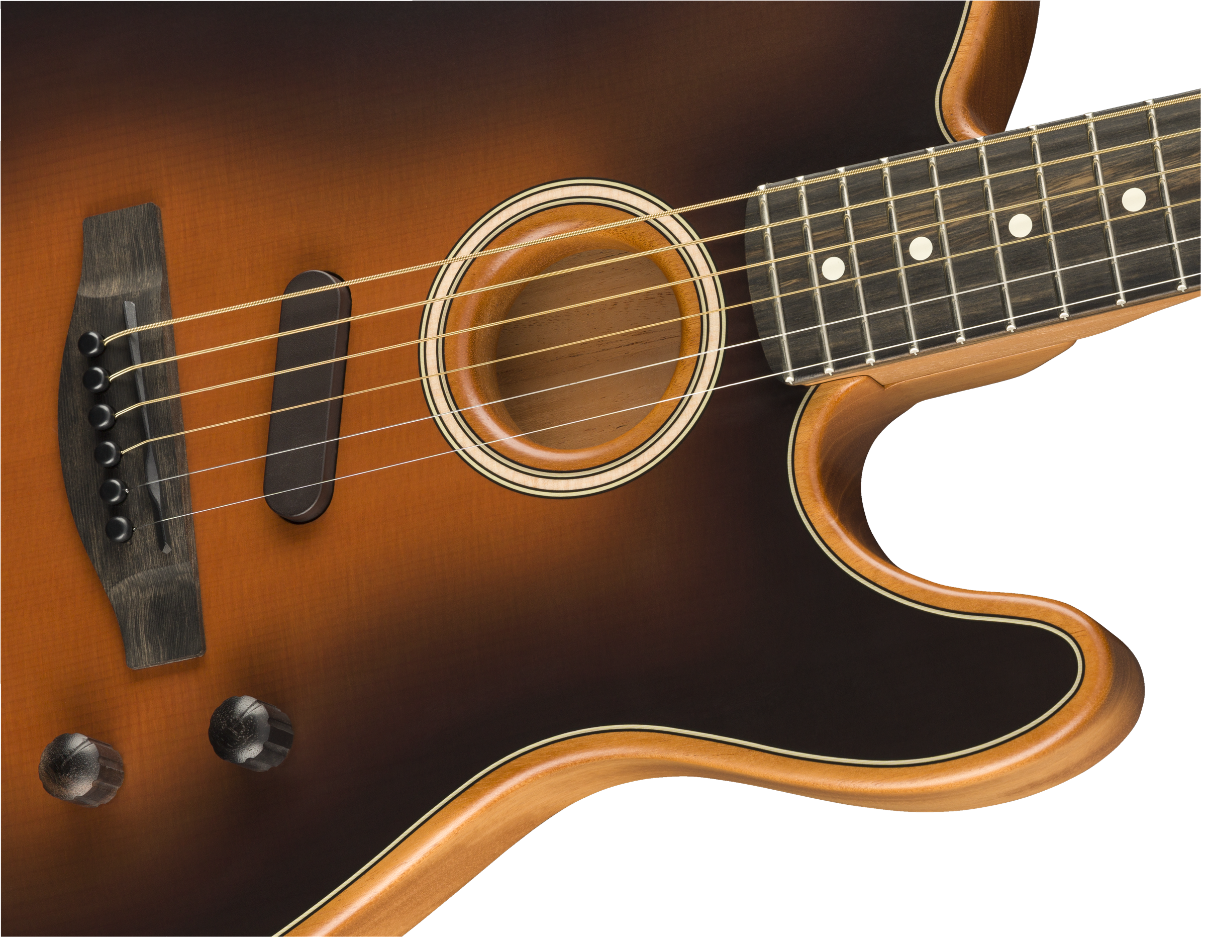 Fender Tele American Acoustasonic Usa Eb - Sunburst - Westerngitaar & electro - Variation 3