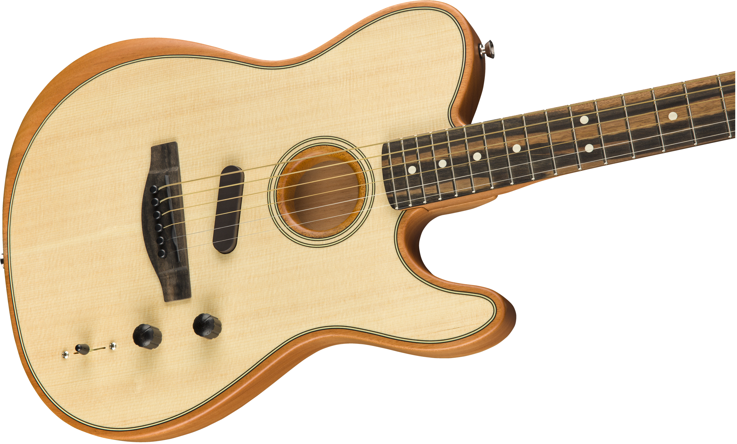 Fender Tele American Acoustasonic Usa Eb - Natural - Westerngitaar & electro - Variation 3