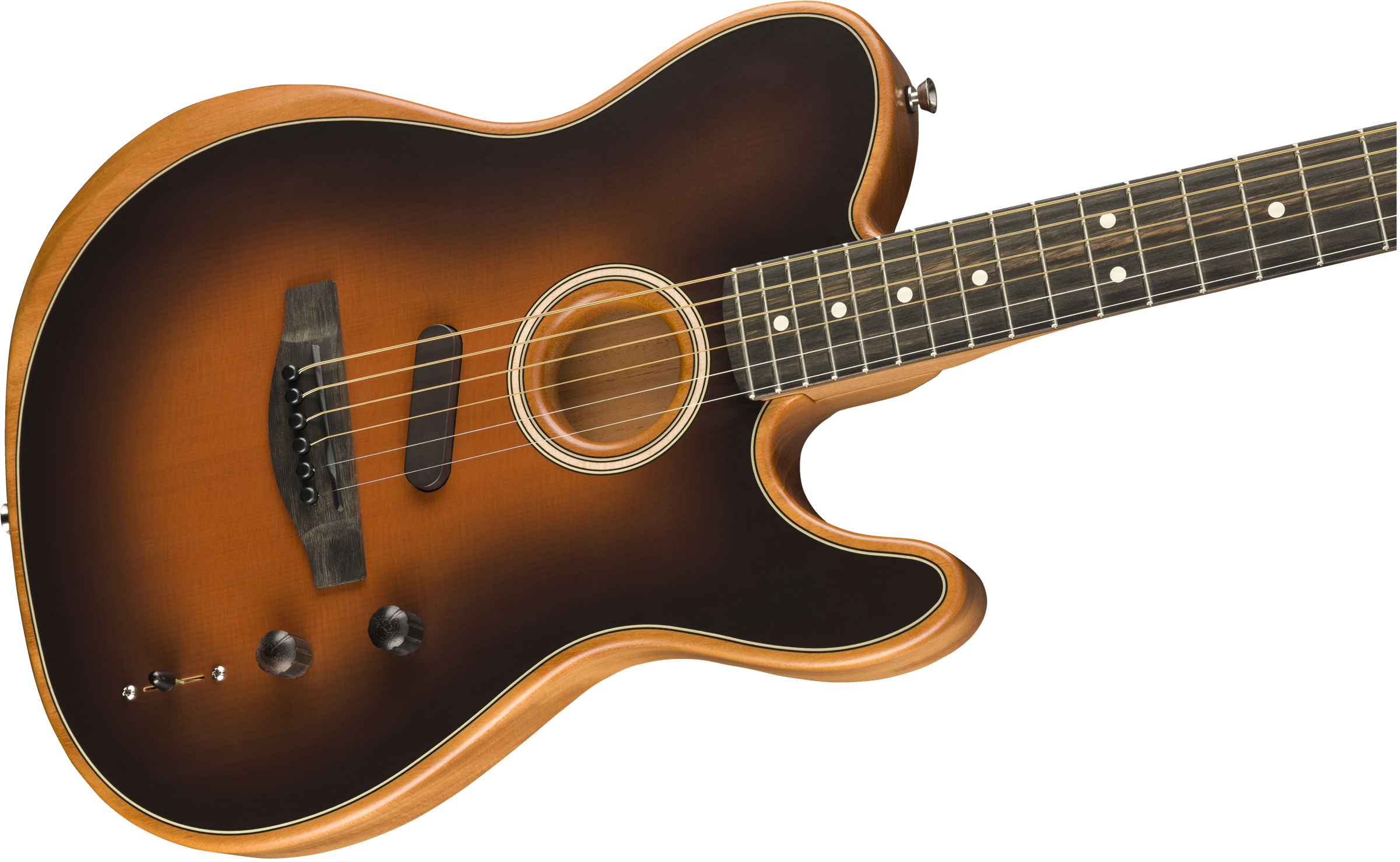 Fender Tele American Acoustasonic Usa Eb - Sunburst - Westerngitaar & electro - Variation 4
