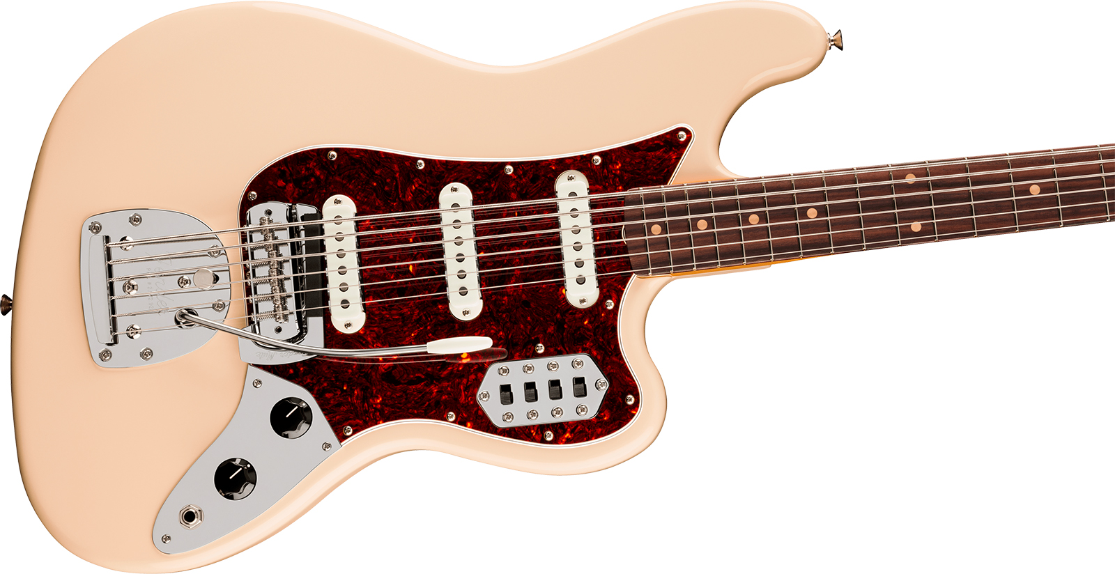 Fender Bass Vi Early 60s Vintera 3 Mex Shsc Rw - Olympic White - Solid body elektrische bas - Variation 2