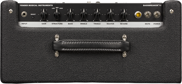 Fender Bassbreaker 15 Combo 15w 1x12 Celestion Greenback Midnight Oil - Combo voor elektrische gitaar - Variation 2