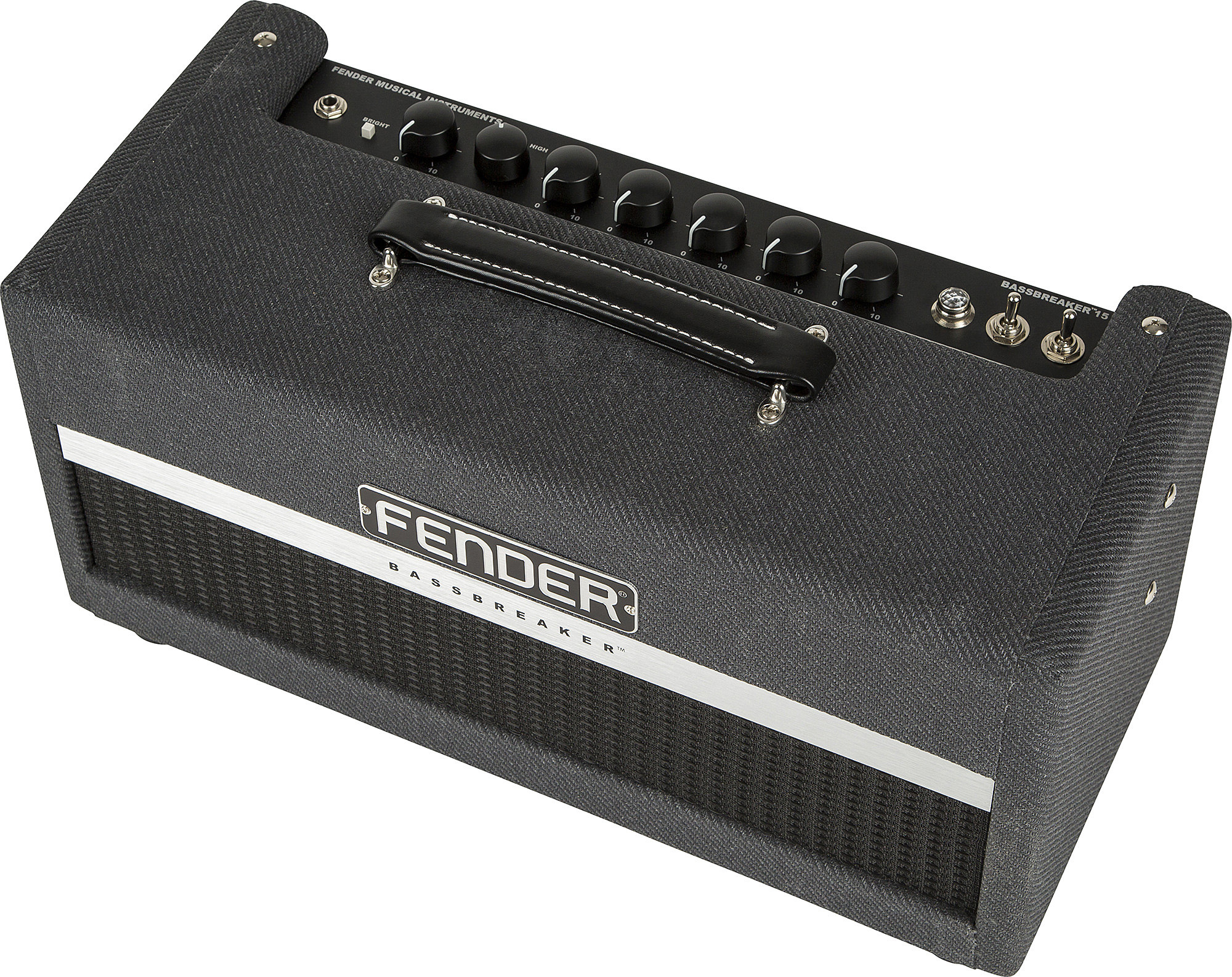 Fender Bassbreaker 15 Head 15w Gray Tweed - Gitaarversterker top - Variation 1