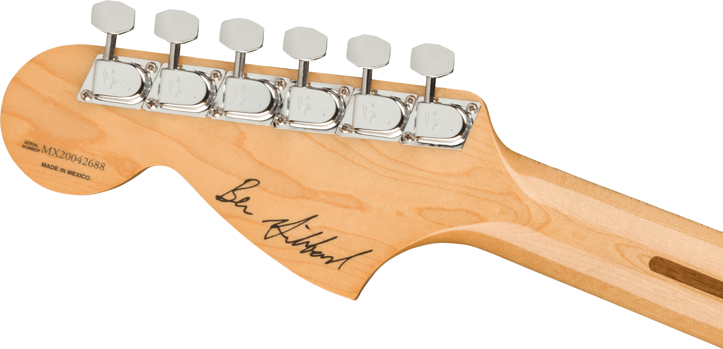 Fender Ben Gibbard Mustang Signature Mex Mn - Natural - Retro-rock elektrische gitaar - Variation 5