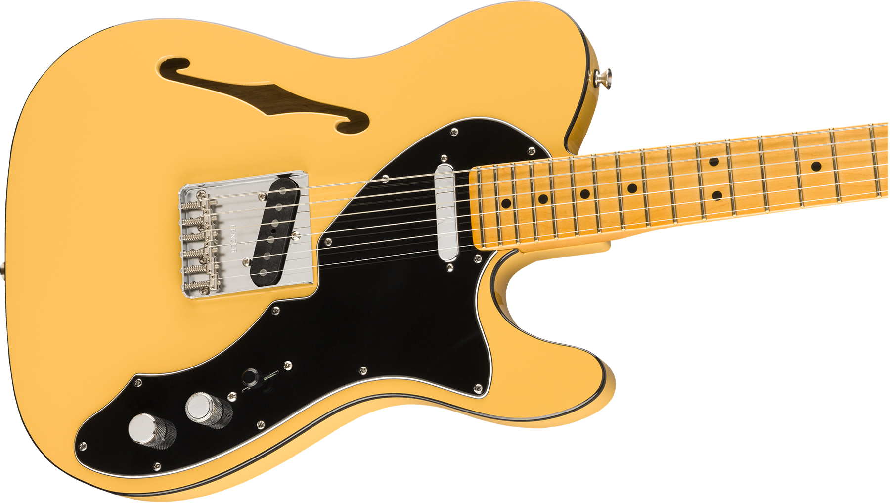 Fender Britt Daniel Tele Thinline Signature Ss Mn - Amarillo Gold - Semi hollow elektriche gitaar - Variation 2