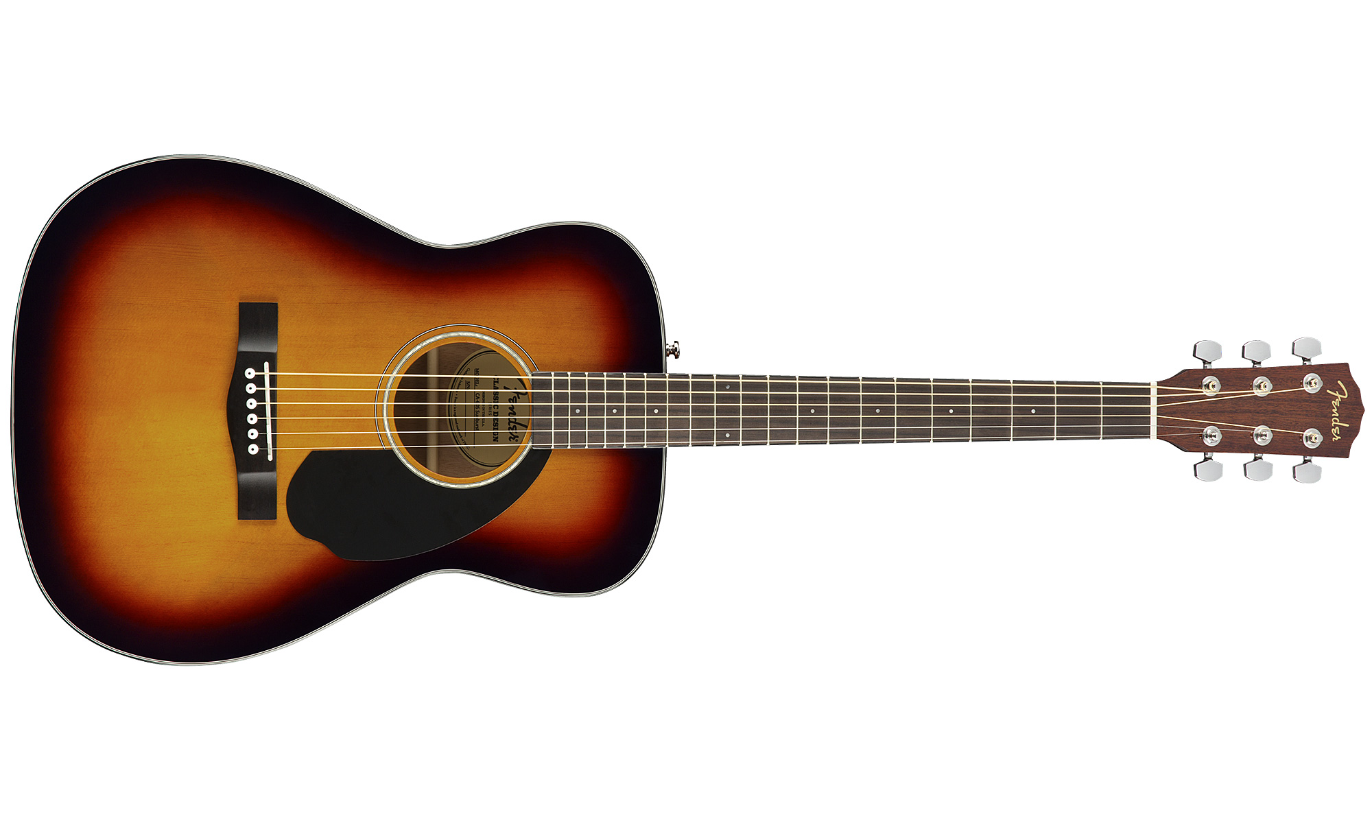 Fender Cc-60s Concert Epicea Acajou 2017 - Sunburst - Westerngitaar & electro - Variation 1