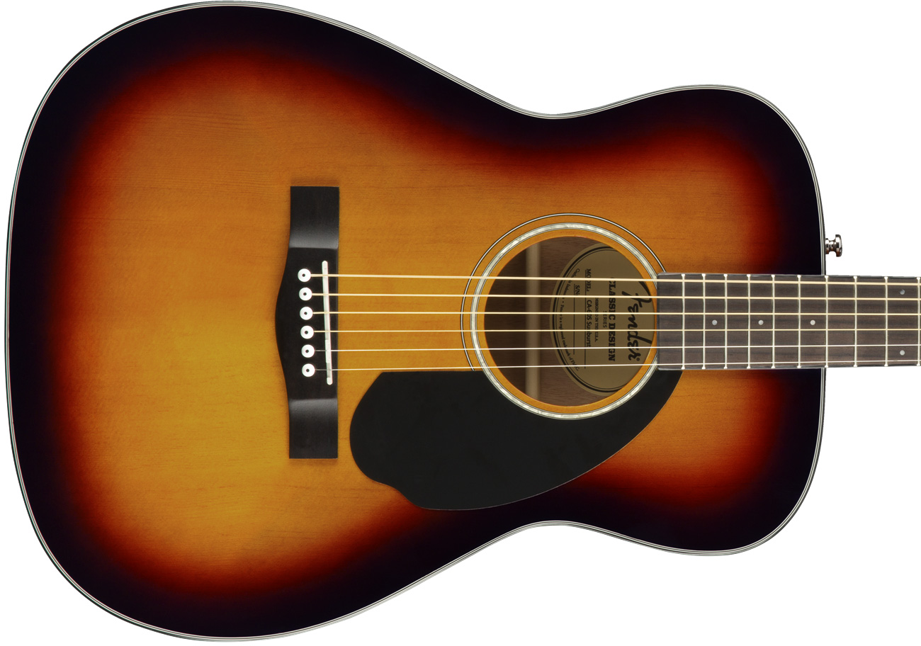 Fender Cc-60s Concert Epicea Acajou 2017 - Sunburst - Westerngitaar & electro - Variation 2