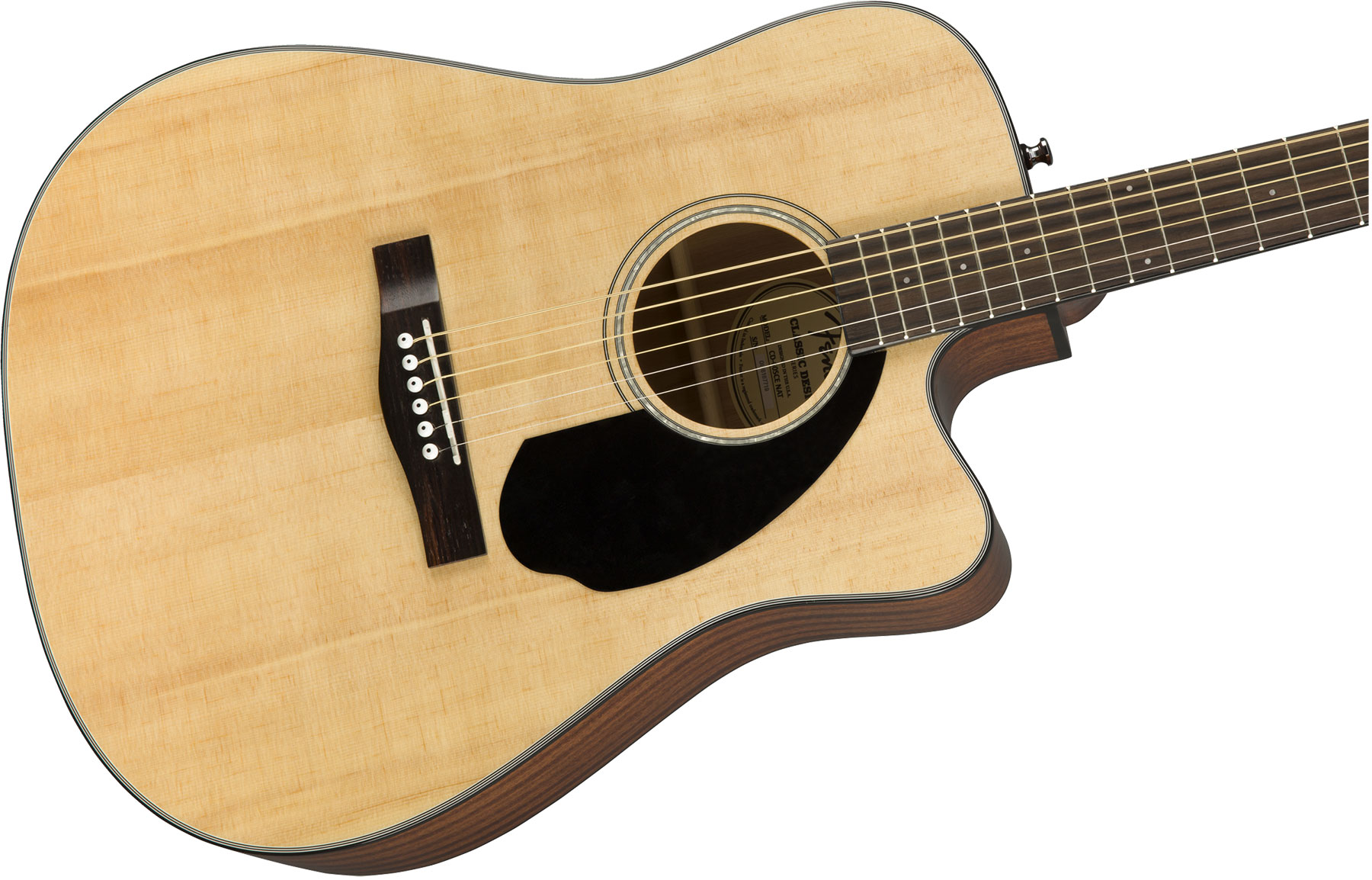 Fender Cd-60sce Dreadnought Cw Epicea Acajou Wal - Natural - Elektro-akoestische gitaar - Variation 2