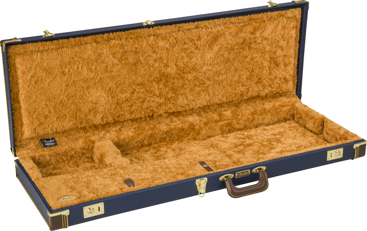 Fender Classic Wood Strat/tele Electric Guitar Case Bois Navy Blue - Tas voor Elektrische Gitaar - Variation 2