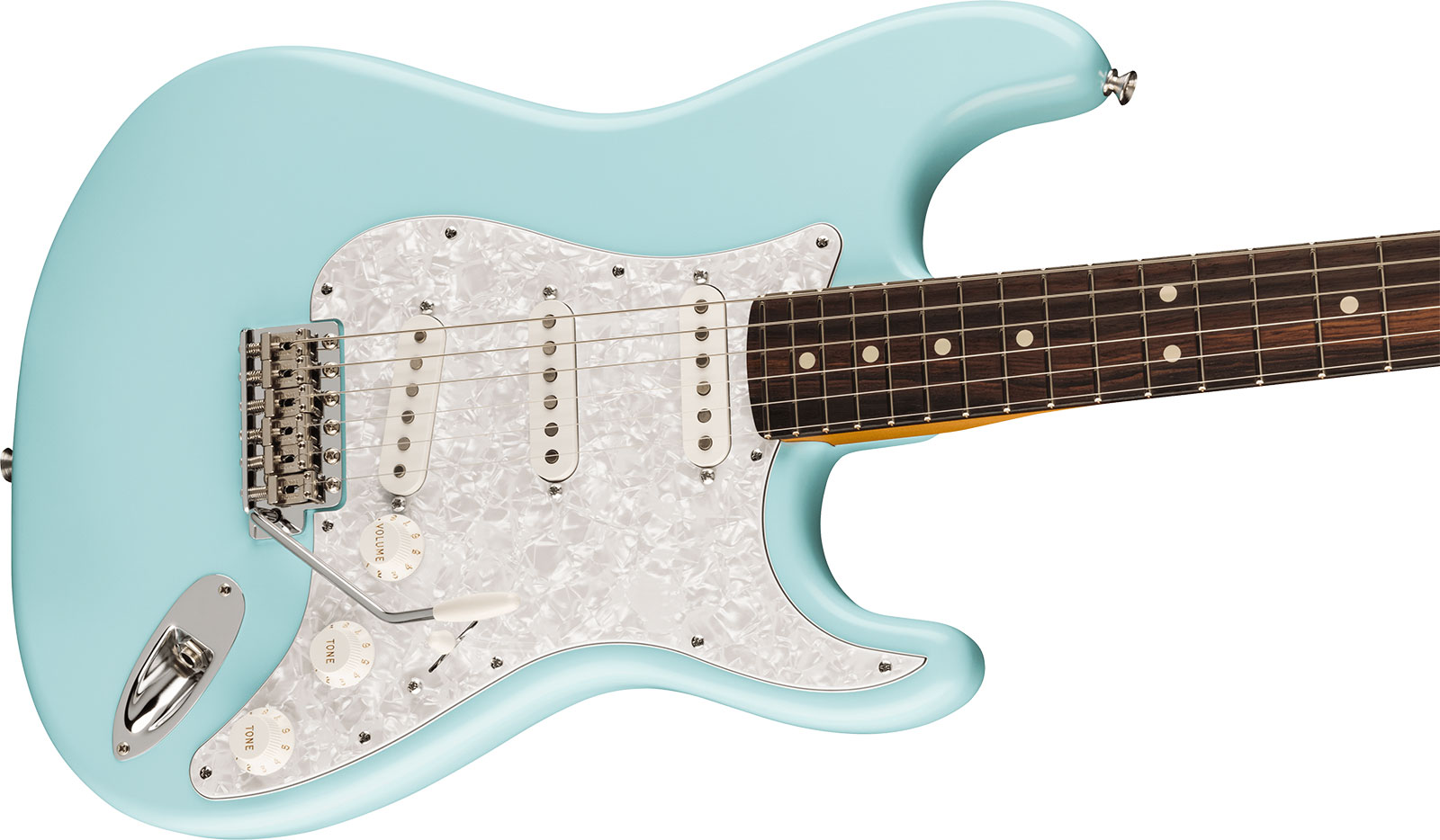 Fender Cory Wong Strat Ltd Signature Usa Stss Trem Rw - Daphne Blue - Elektrische gitaar in Str-vorm - Variation 2
