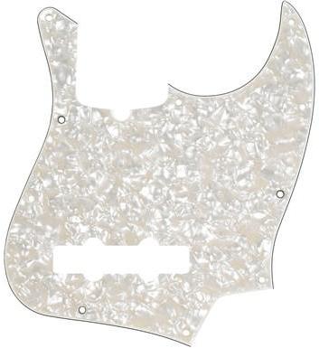 Pickguard Fender 10-Hole Contemporary Jazz Bass Pickguards - Aged White Pearloid