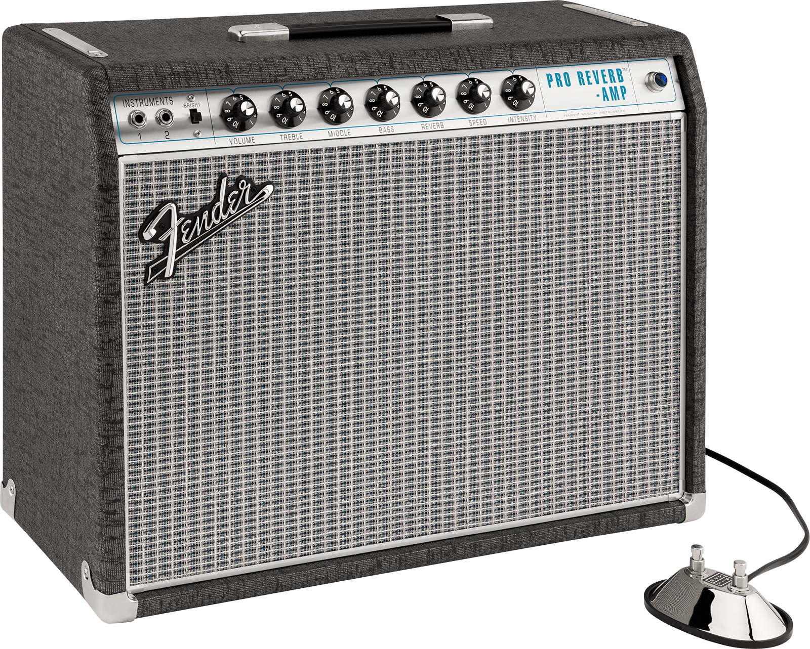 Fender 1968 Custom Pro Reverb Ltd Pewter 40w 6l6 1x12 - Combo voor elektrische gitaar - Main picture