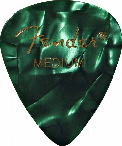 Fender 351 Shape Premium Medium Green Moto - Plectrum - Main picture
