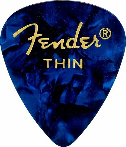 Fender 351 Shape Premium Thin Blue Moto - Plectrum - Main picture