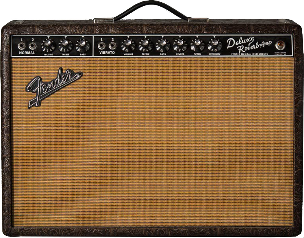 Fender 65 Deluxe Reverb Ltd 22w 1x12 Celestion Creamback Western - Combo voor elektrische gitaar - Main picture