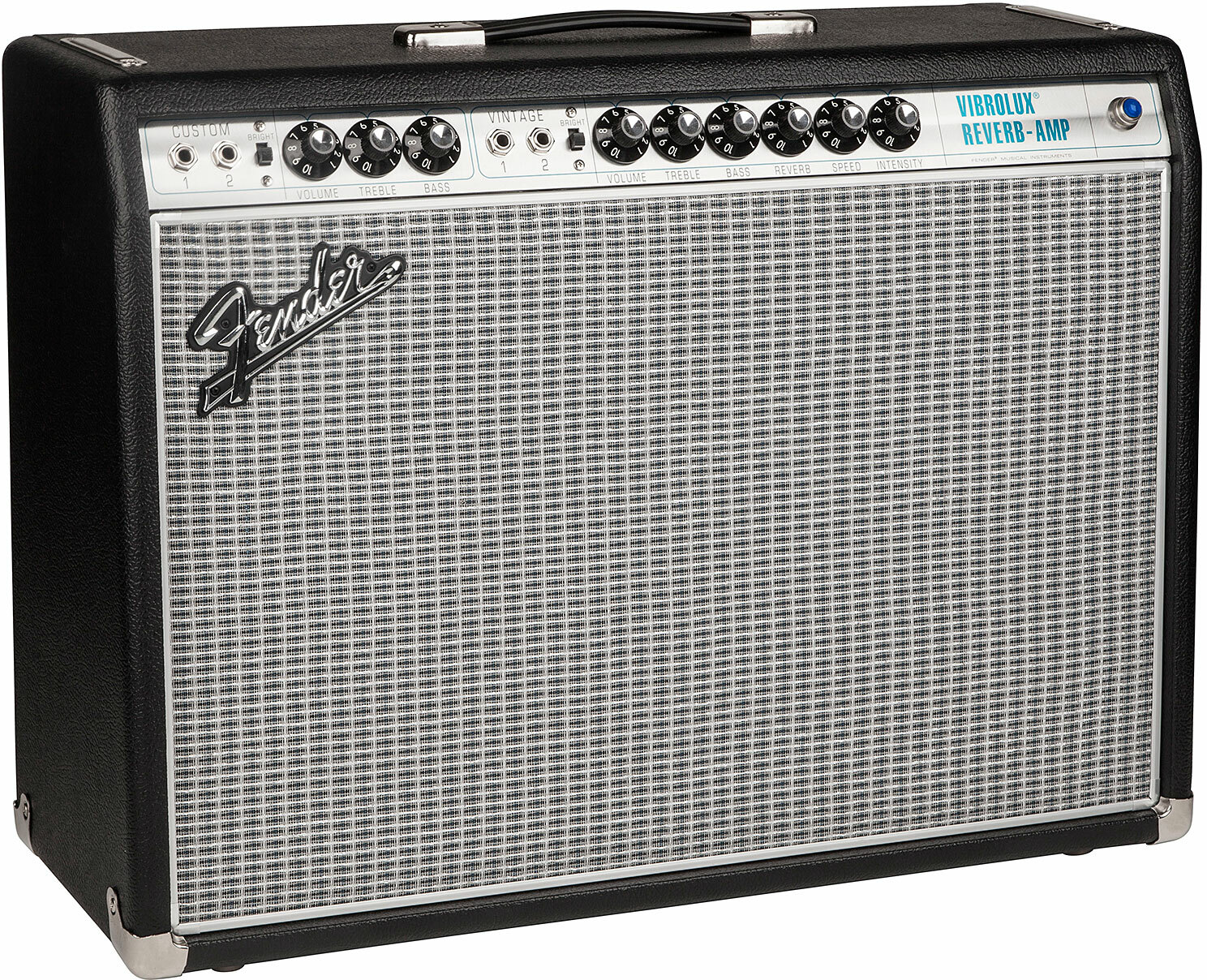 Fender 68 Custom Vibrolux Reverb 35w 2x10 Black - Combo voor elektrische gitaar - Main picture