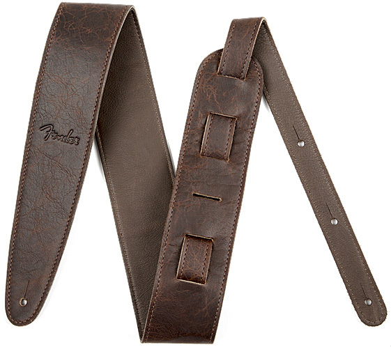 Fender Artisan Crafted Leather Straps 2.5inc. Brown - Gitaarriem - Main picture
