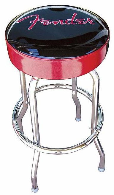 Stoel Fender BarStool Black & Red - 30in