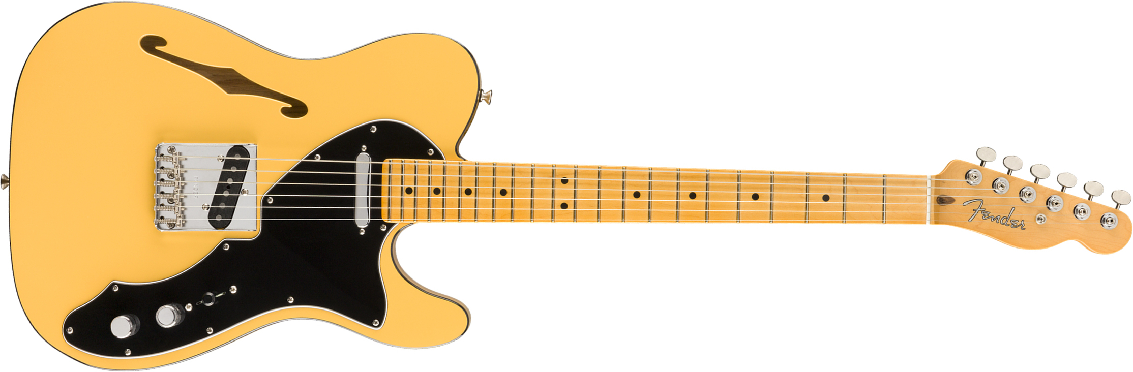 Fender Britt Daniel Tele Thinline Signature Ss Mn - Amarillo Gold - Semi hollow elektriche gitaar - Main picture