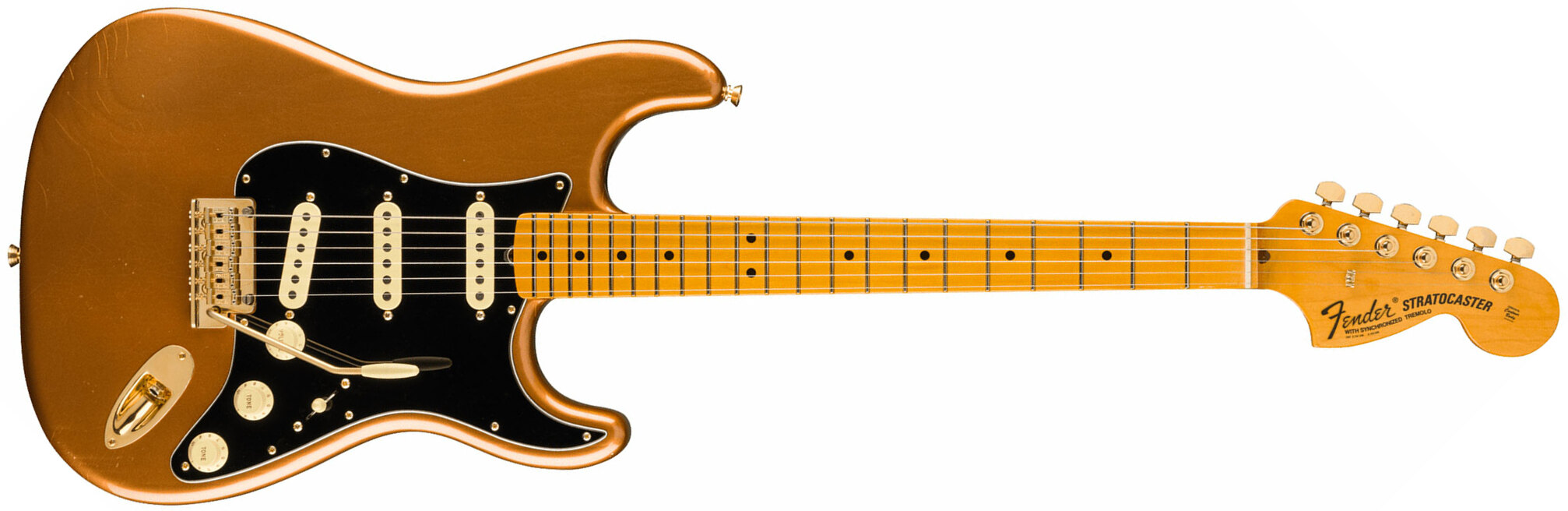 Fender Bruno Mars Strat Usa Signature 3s Trem Mn - Mars Mocha - Kenmerkende elektrische gitaar - Main picture