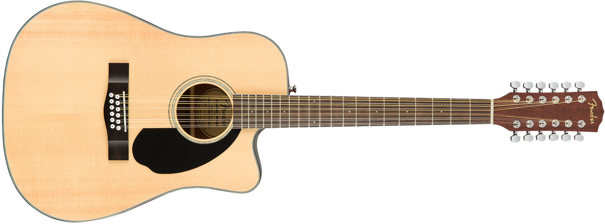 Fender Cd-60sce-12 Dreadnought Cw 12c Epicea 2020 - Natural - Elektro-akoestische gitaar - Main picture