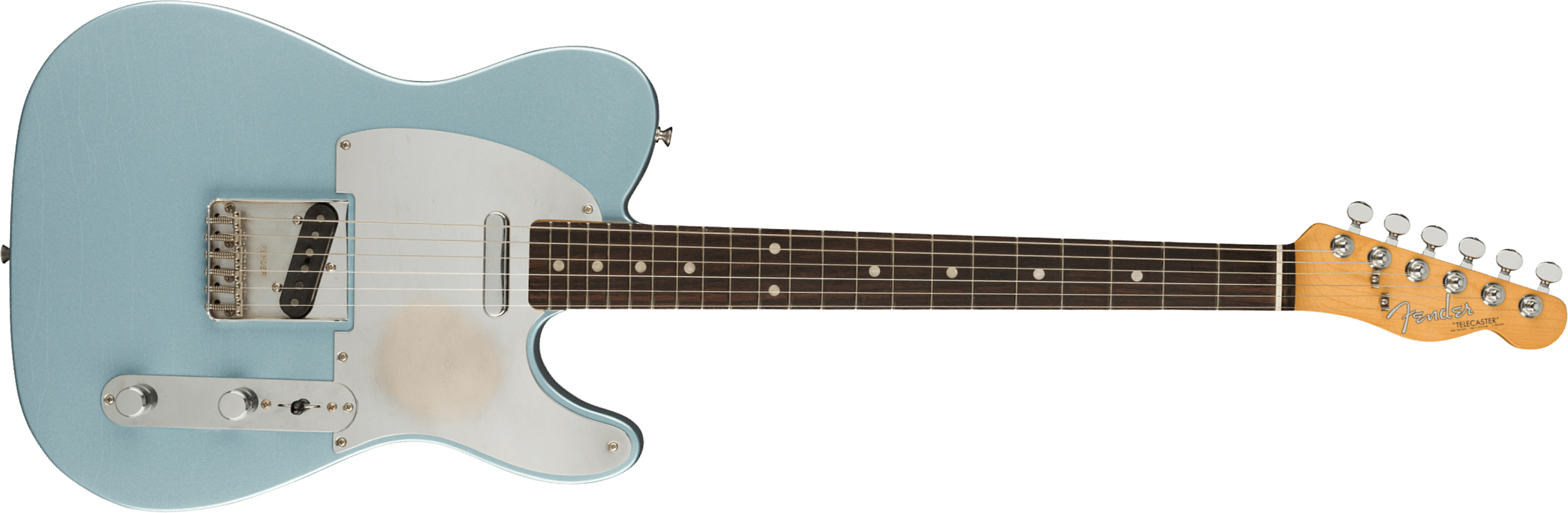 Fender Chrissie Hynde Tele Signature Mex Rw - Road Worn Faded Ice Blue Metallic - Televorm elektrische gitaar - Main picture