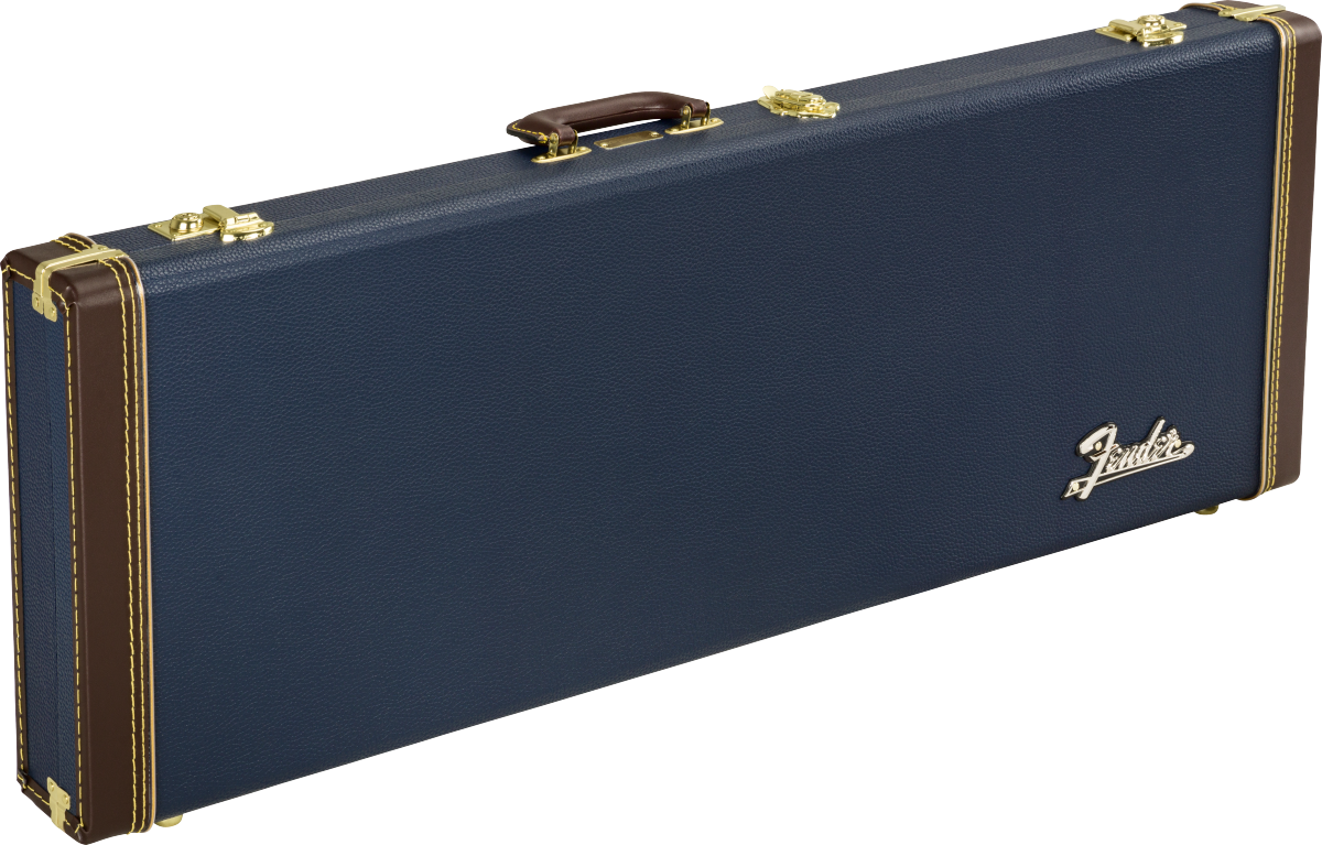 Fender Classic Wood Strat/tele Electric Guitar Case Bois Navy Blue - Tas voor Elektrische Gitaar - Main picture