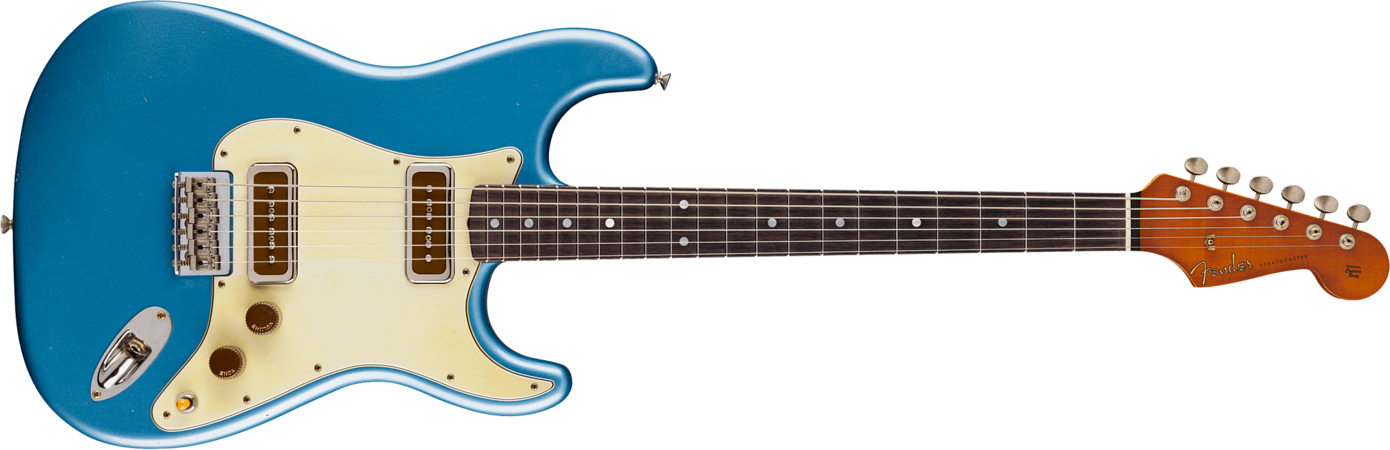 Fender Custom Shop Ariel Posen Strat Signature 2s P90 Ht Rw - Relic Lake Placid Blue - Kenmerkende elektrische gitaar - Main picture