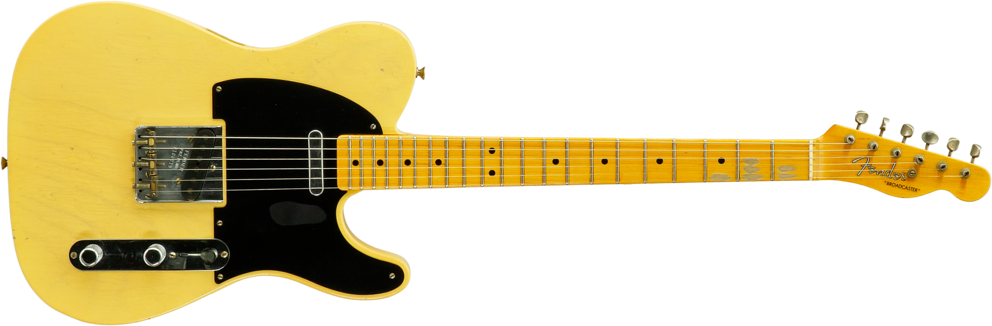 Fender Custom Shop Broadcaster Tele 70th Ann. Ltd Mn #r106019 - Journeyman Relic Nocaster Blonde - Televorm elektrische gitaar - Main picture