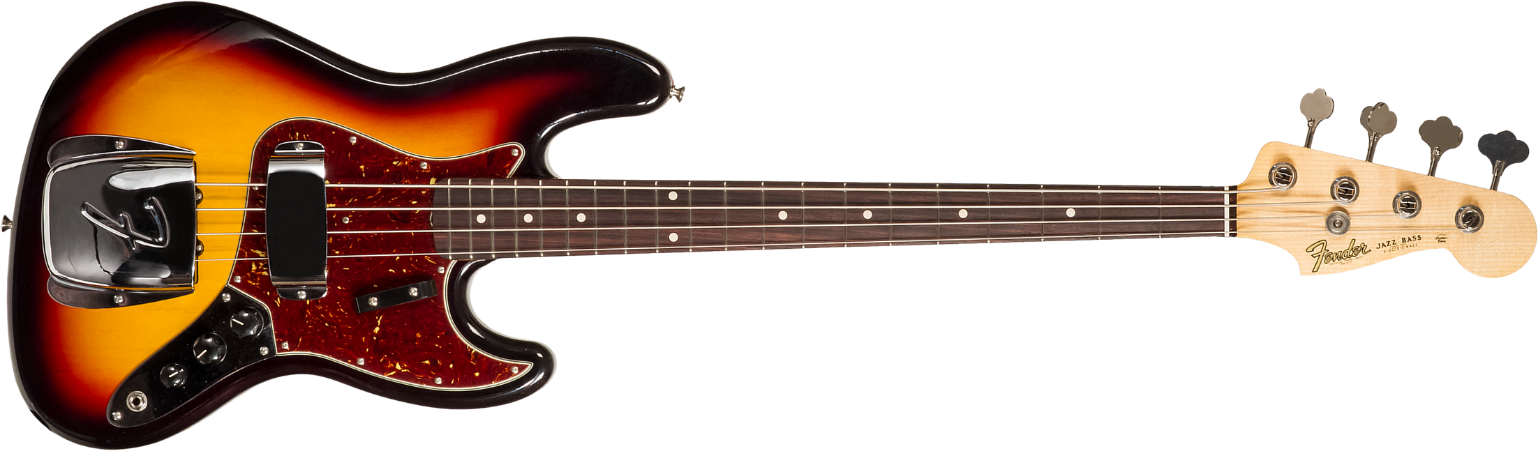 Fender Custom Shop Jazz Bass 1964 Rw #r129293 - Closet Classic 3-color Sunburst - Solid body elektrische bas - Main picture