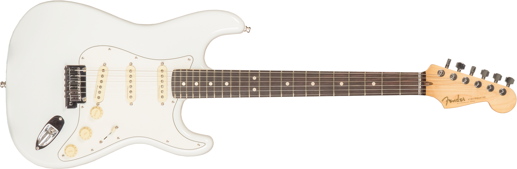 Fender Custom Shop Jeff Beck Strat 3s Trem Rw #xn17088 - Nos Olympic White - Elektrische gitaar in Str-vorm - Main picture