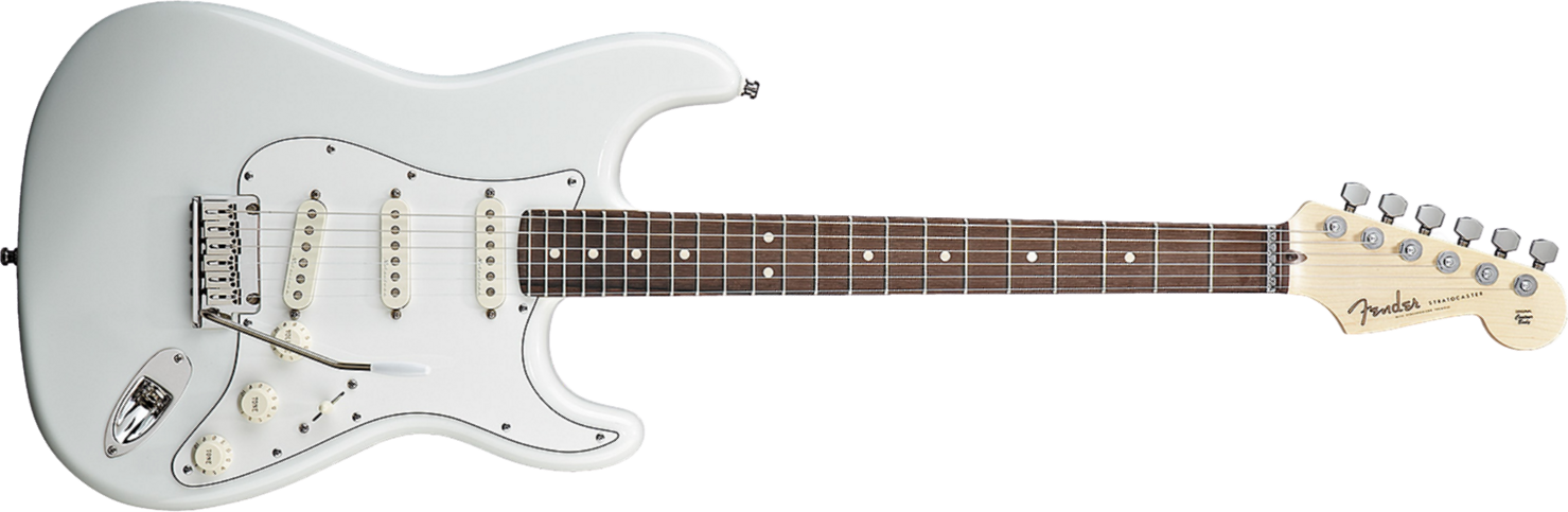 Fender Custom Shop Jeff Beck Strat Usa Rw - Olympic White - Elektrische gitaar in Str-vorm - Main picture