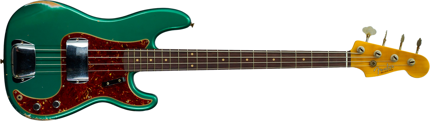 Fender Custom Shop Precision Bass 1960 Rw #cz590976 - Relic British Racing Green - Solid body elektrische bas - Main picture
