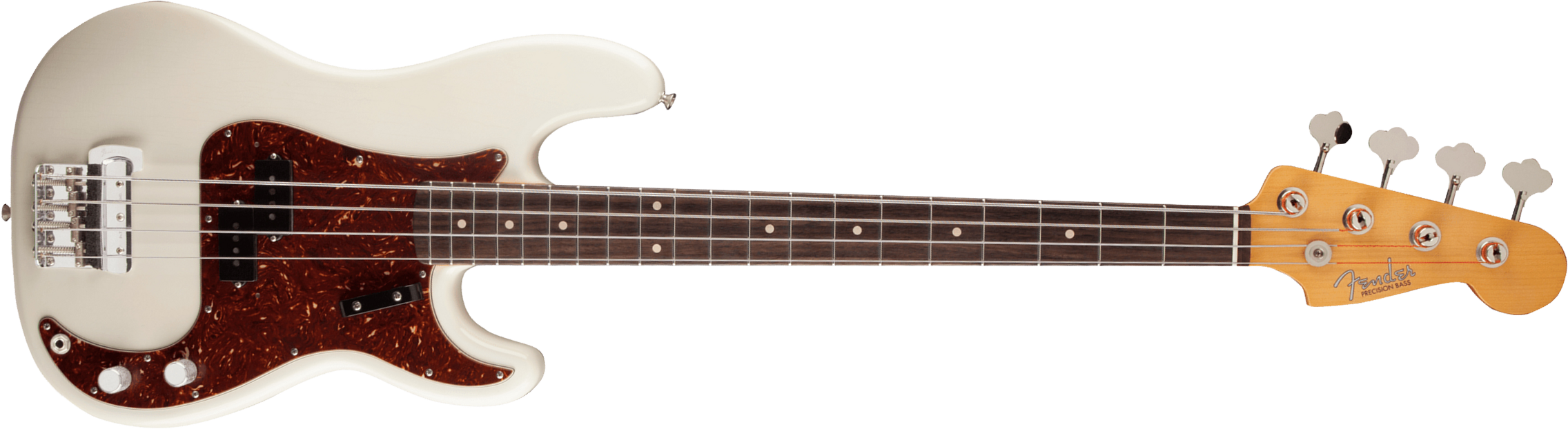 Fender Custom Shop Sean Hurley Precision Bass Signature Rw - Olympic White - Solid body elektrische bas - Main picture