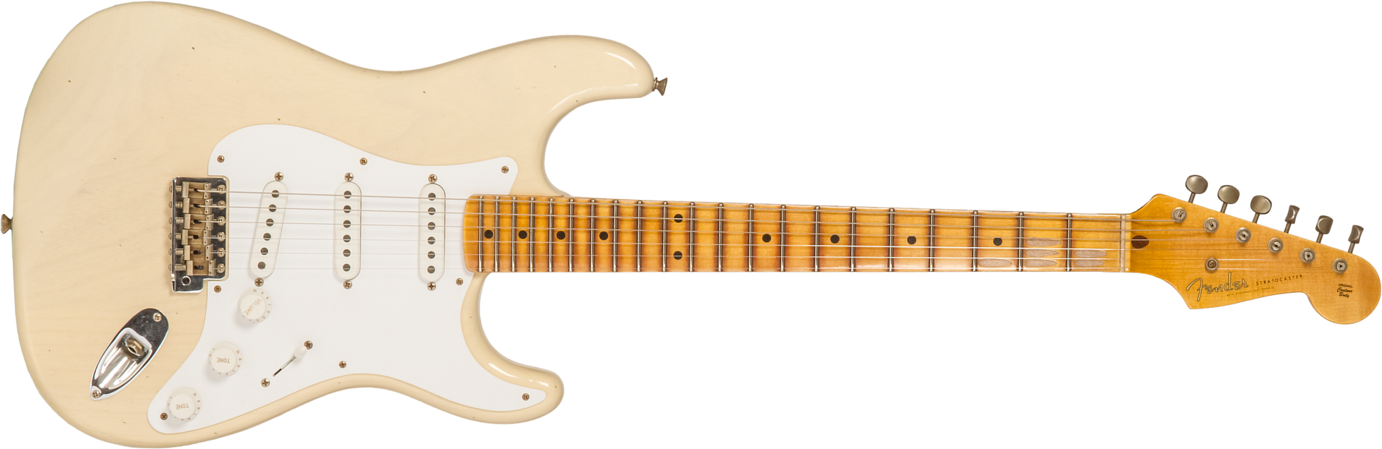 Fender Custom Shop Strat 1954 70th Anniv. 3s Trem Mn #xn4159 - Journeyman Relic Vintage Blonde - Elektrische gitaar in Str-vorm - Main picture