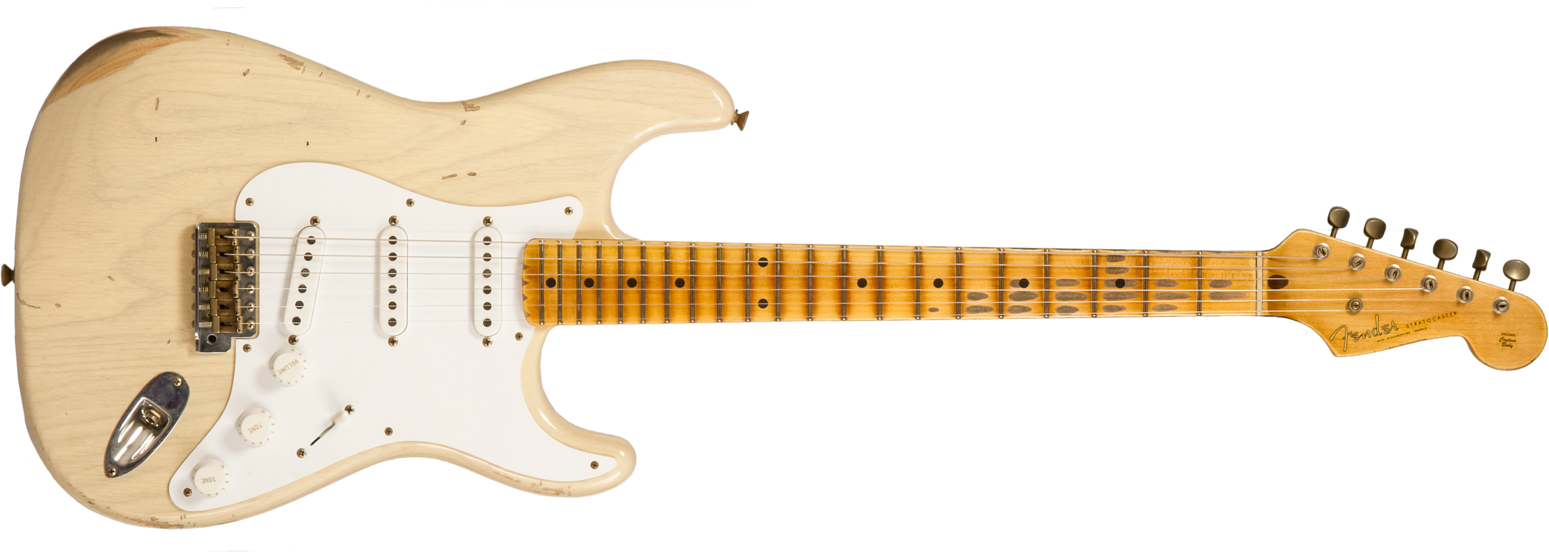 Fender Custom Shop Strat 1954 70th Anniv. 3s Trem Mn #xn5051 - Relic Vintage Blonde - Elektrische gitaar in Str-vorm - Main picture