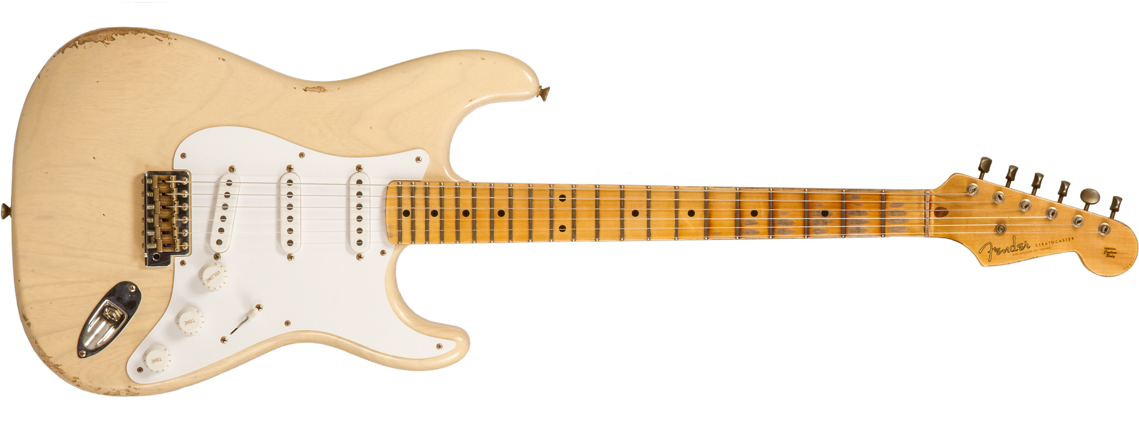 Fender Custom Shop Strat 1954 70th Anniv. 3s Trem Mn #xn5052 - Relic Vintage Blonde - Elektrische gitaar in Str-vorm - Main picture