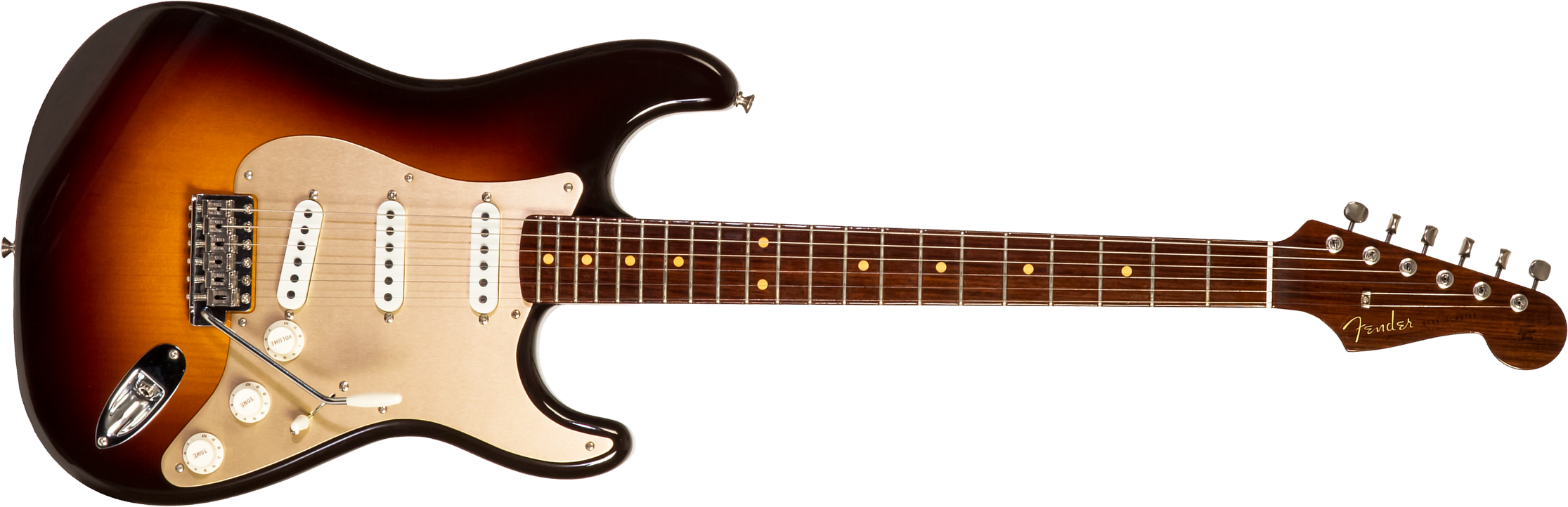 Fender Custom Shop Strat 1957 3s Trem Rw #cz548509 - Closet Classic 2-color Sunburst - Televorm elektrische gitaar - Main picture