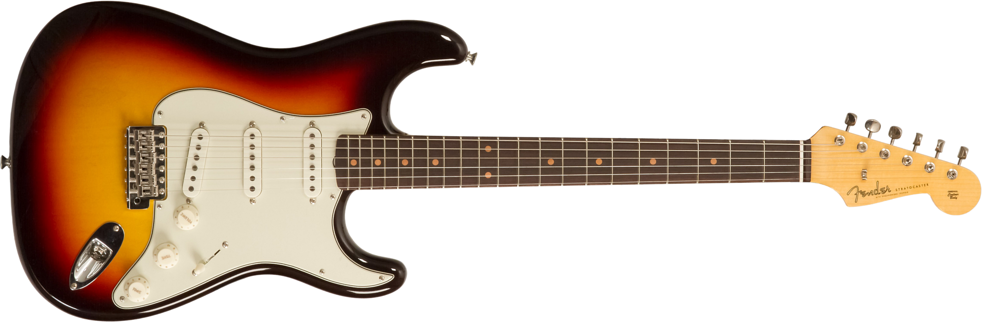 Fender Custom Shop Strat 1959 3s Trem Rw #r146037 - Time Capsule 3-color Sunburst - Elektrische gitaar in Strat vorm - Main picture