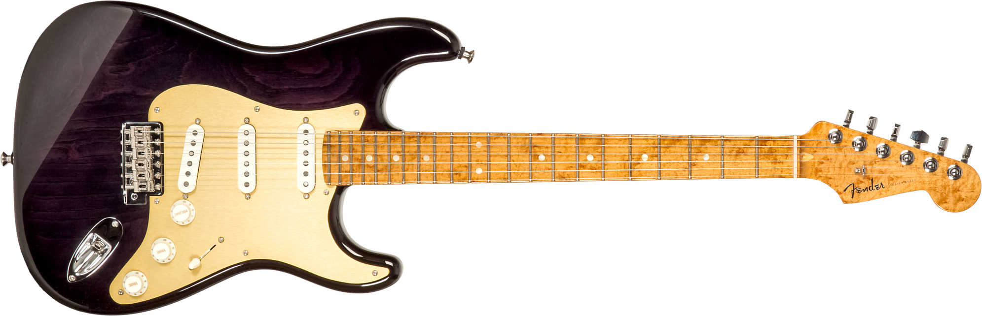 Fender Custom Shop Strat American Custom 3s Trem Mn #xn15899 - Nos Ebony Transparent - Elektrische gitaar in Str-vorm - Main picture