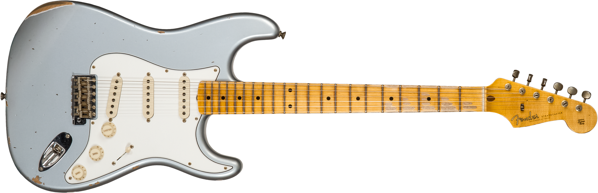 Fender Custom Shop Strat Tomatillo Special 3s Trem Mn #cz571096 - Relic Aged Ice Blue Metallic - Elektrische gitaar in Str-vorm - Main picture